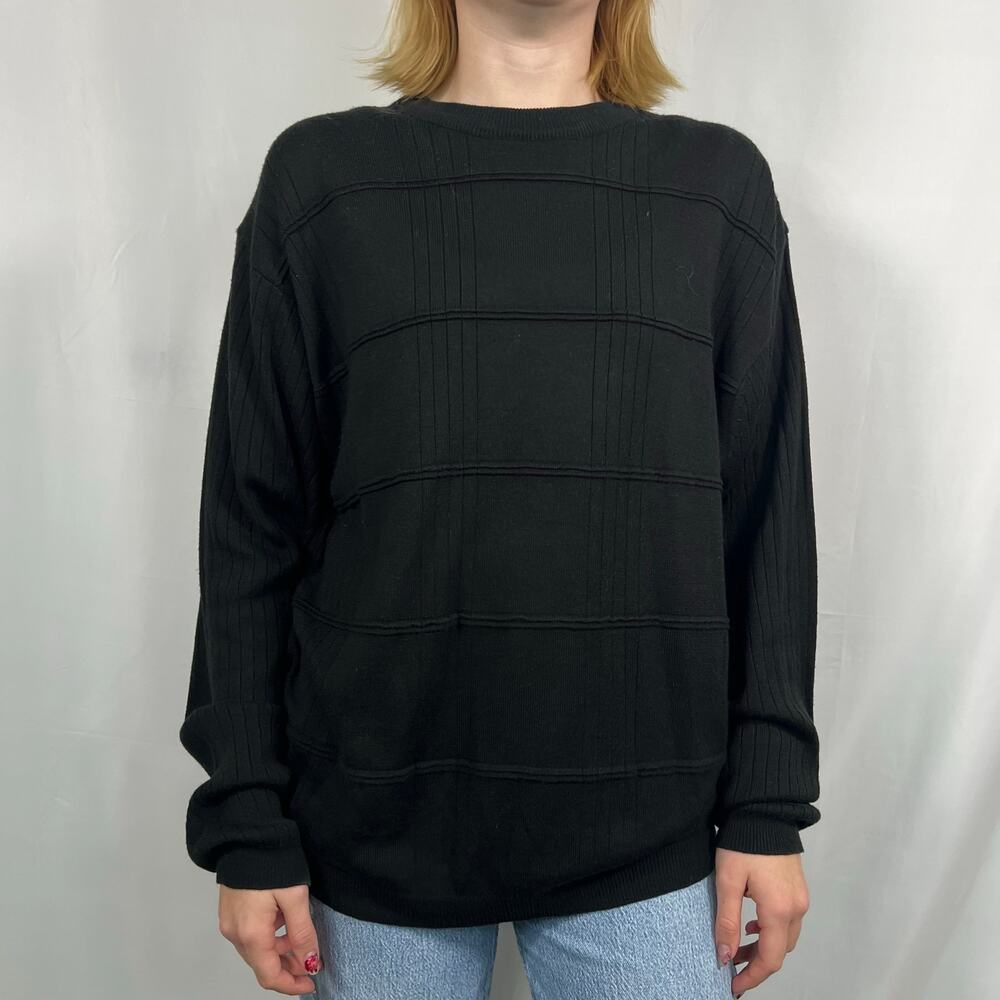Cassel Black Lightweight Long Sleeve Sweater XL